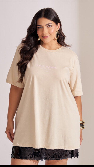 Foto t shirt algodao over collab kayla