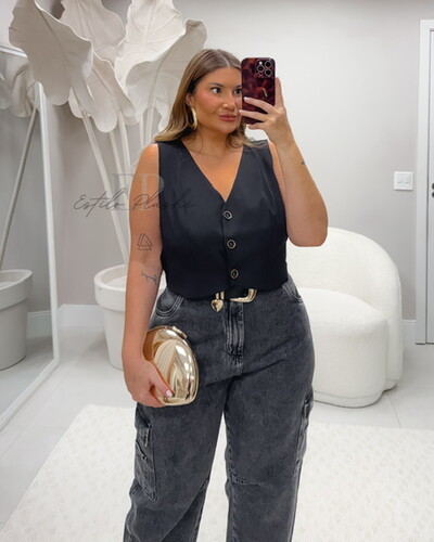 Foto colete alfaiataria midi jardins kayla provador