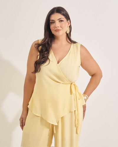 Foto blusa giulia viscose transpassada kayla