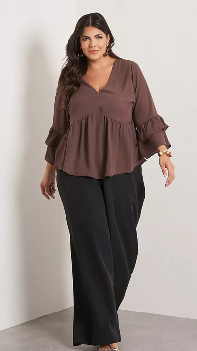 Foto blusa flora crepe ggt kayla