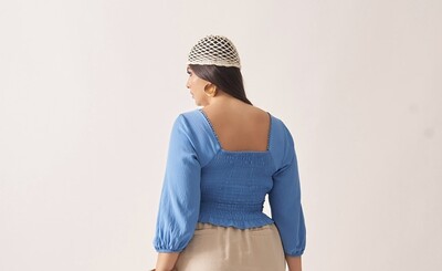 Fotopre venda cropped anah decote quadrado e elastex costas viscose kayla