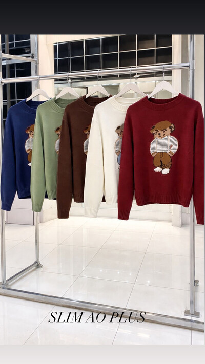Foto blusa tricot urso plus planet