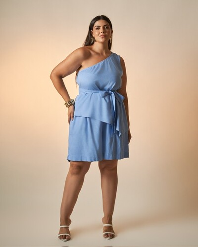 Foto blusa um ombro amber kayla