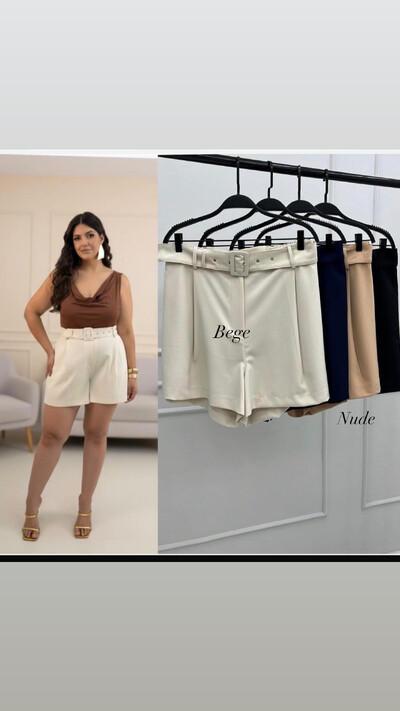 Foto shorts alfa cinto hotpink