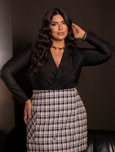 Fotopre venda saia xadrez divas