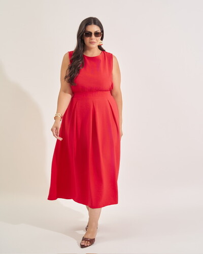 Foto vestido decote quadrado kayla