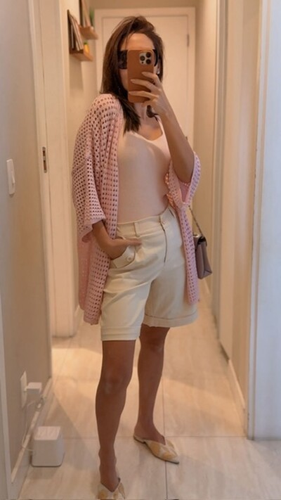 FotoBermuda jorts bengaline premium com elastano e bolsos