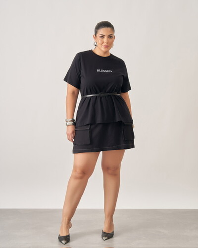 Foto T shirt blessed algodao kayla