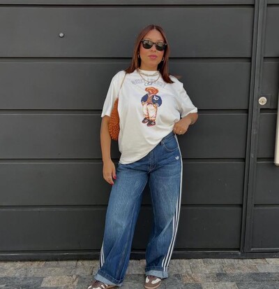 Foto T shirt urso hotfix luxury