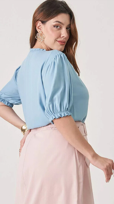 Fotoblusa nina viscose upper