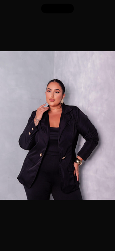 Foto pre venda blazer alfaiataria turim bellah curves