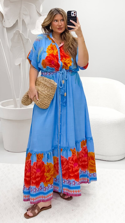 Foto Vestido viscolinho estampado flor viva doce