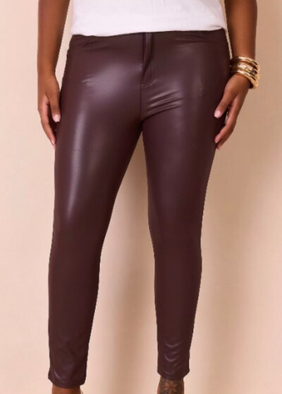 Foto Calca cirre com elastano cintura alta provador