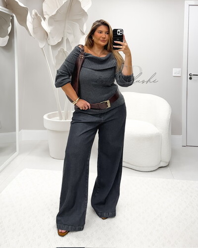 Foto Calca widleg jeans fernanda F