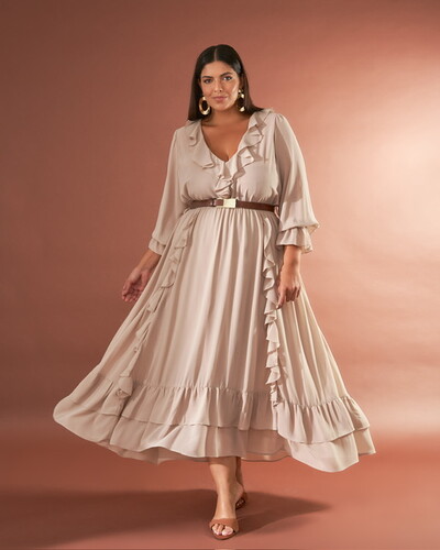 Fotovestido jabour boho crepe quebela