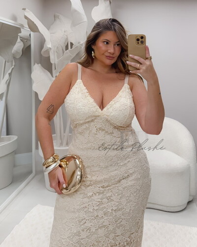 Fotovestido renda guipure lari