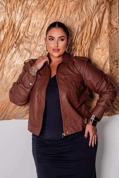 Foto pre venda jaqueta courino pu bellah