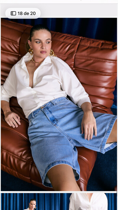 Foto jorts jeans blue curvy izzat