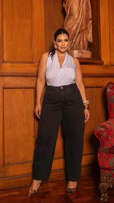 Foto Pre venda calca jeans barrel black divas