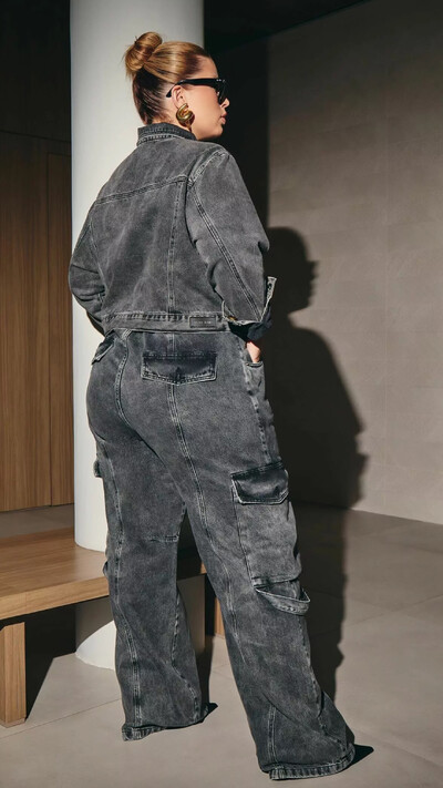 Fotojaqueta jeans black izzat