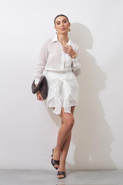 Fotoshorts saia ramie amarracao kayla