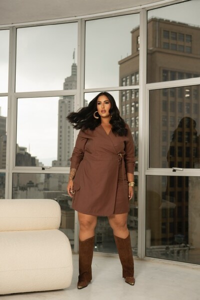 FotoPRE VENDA vestido macaquinho com fivela a cintura divas