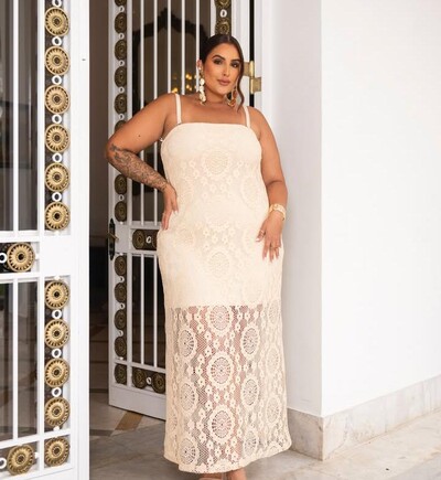 Foto PROMO SEM TROCA Vestido longo natural Divas