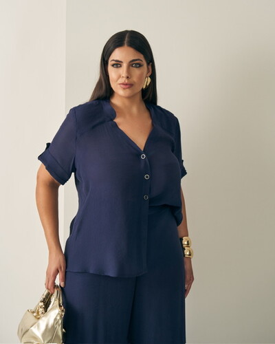 Fotoconjunto summer camisa+ calca reta quebela