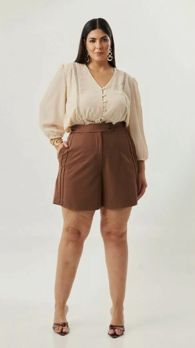 Foto blusa botoes babados midi quebela