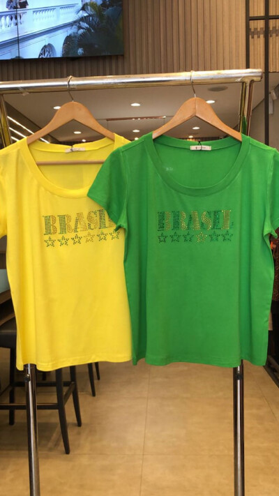 Fotoblusa t shirt hexa brasil hotfix predil