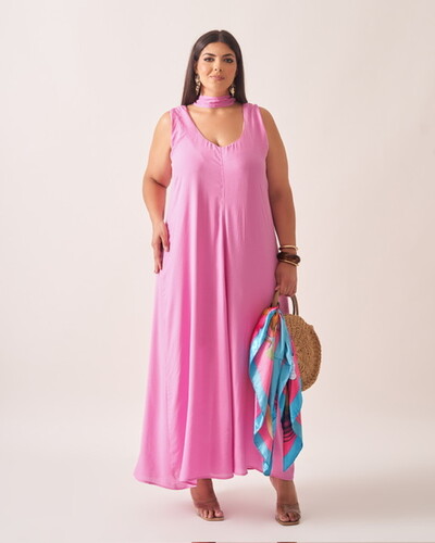 Foto Vestido karen midi viscose kayla