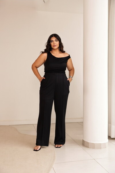 Foto calca sabrina crepe moss light reta upper