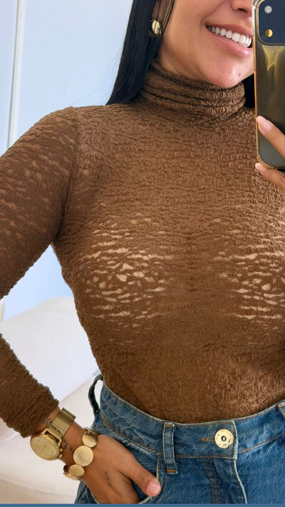 Foto PRE VENDA Blusa renda poliamida tellos