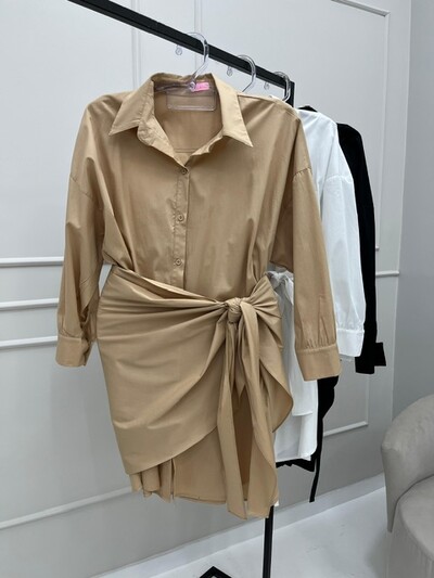 Foto Vestido camisao tricoline com elastano hotpink