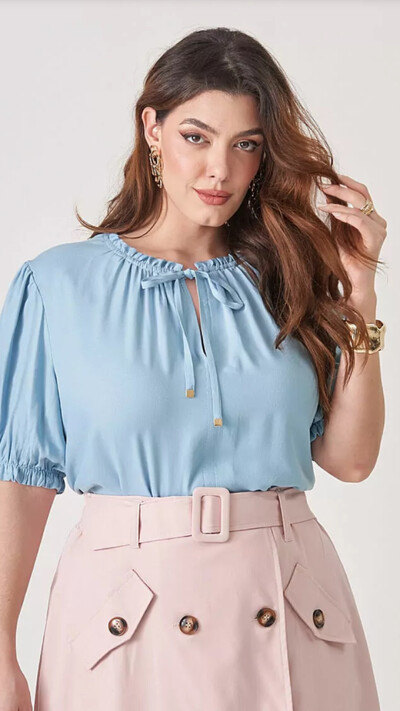Foto blusa nina viscose upper