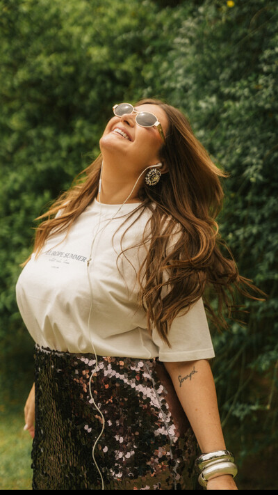 Fotot shirt algodao over collab kayla