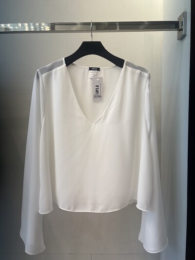 Foto PROMO SEM TROCA Blusa chiffon ggt dec v dublin kayla