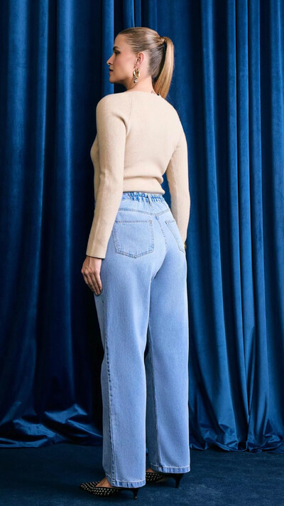 Fotocalca jeans reta oceane izzat