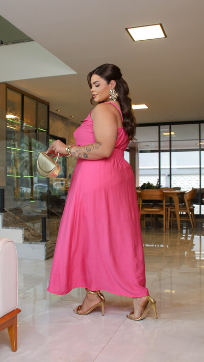 Fotopre venda conjunto saia longa e blusa transpassada viscose com poliamida mr fr