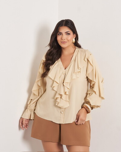 Foto Camisa blusa babados lidia kayla