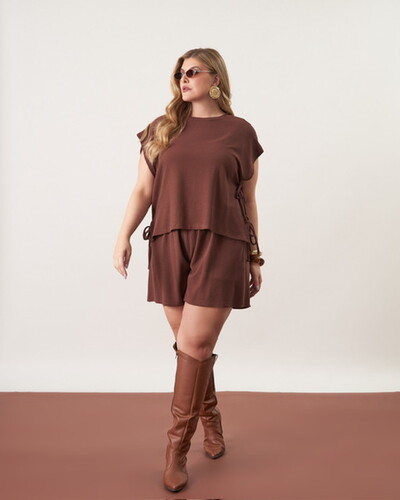 FotoBlusa malha kayla alfa capa com lacinhos kayla