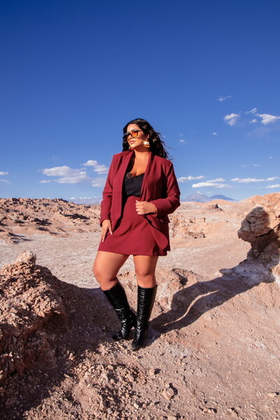 Fotoconjunto blazer alongado+ saia shorts alfaiataria atacama hotp