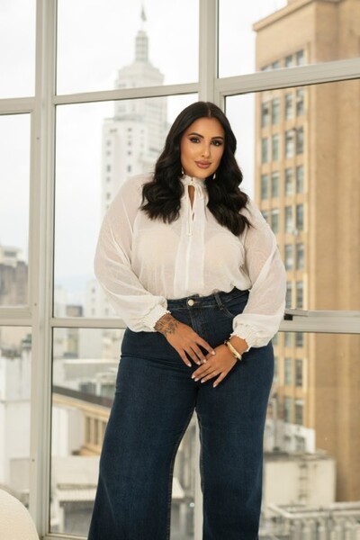 Foto PRE VENDA blusa manga com detalhe lastex divas