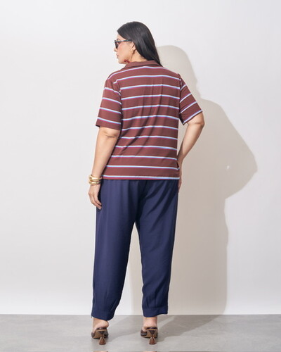 Fotoblusa polo listrada kayla