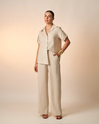 Fotocamisa nalu viscose e linho kayla