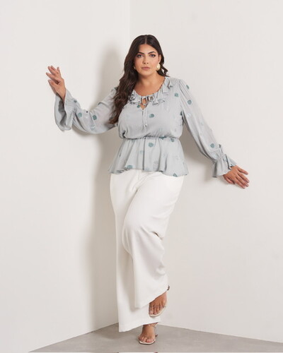 FotoBata shell em viscose trabalhada kayla