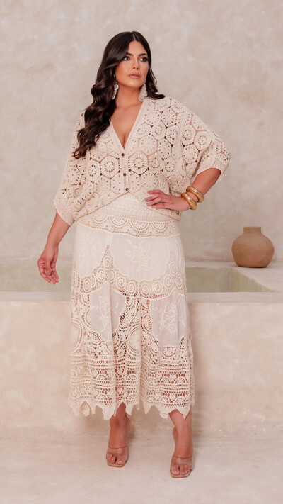 Foto blusa kimono lyah crochet