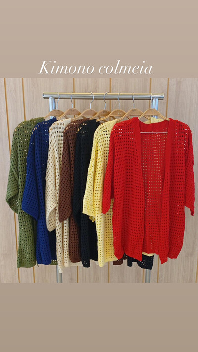 Foto Kimono tricot COLMEIA planet
