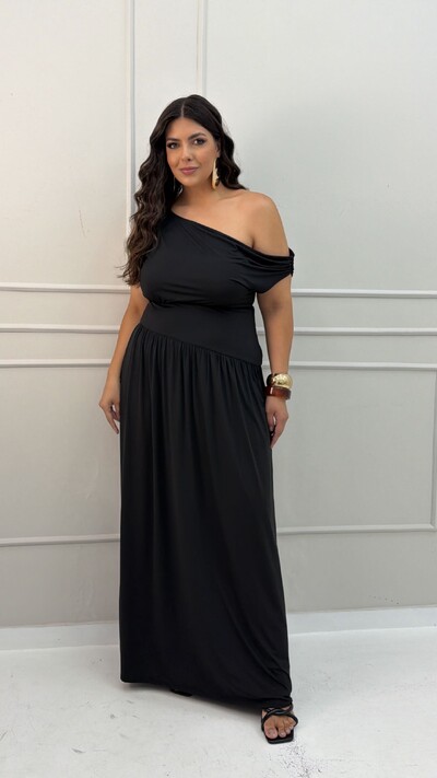 Foto Vestido em malha amni toque gelado grecia hotpink