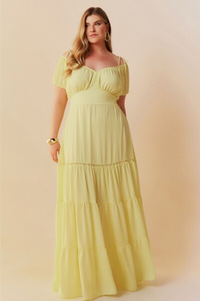 Foto PROMO SEM TROCA Vestido longo quebela